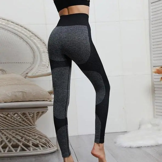 High Waist Seamless Heart Booty Push Up Workout Fitness Gym leggings M J Fitness