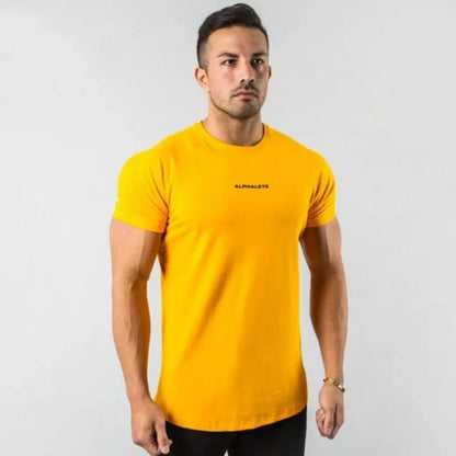 Men Fitted Gym T-Shirt M J Fitness