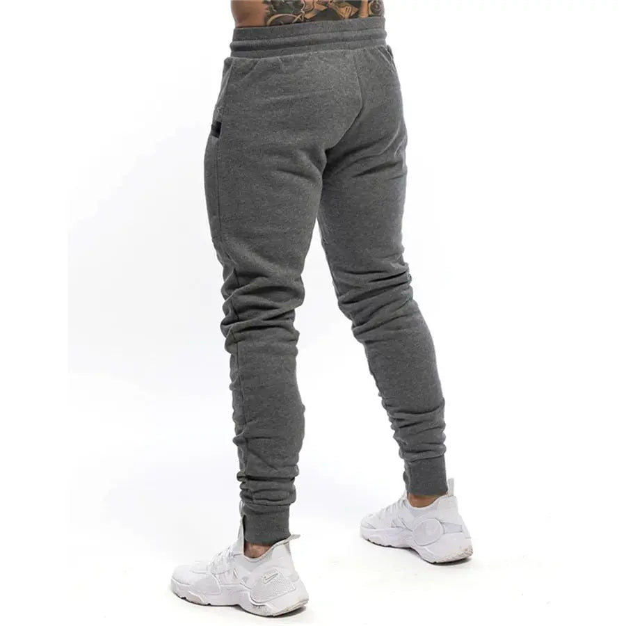New Mens Jogger Zip pocket Sweatpants Man Gyms Workout Fitness Cotton Trousers Male Casual Fashion Skinny Track Pants Winter M J Fitness