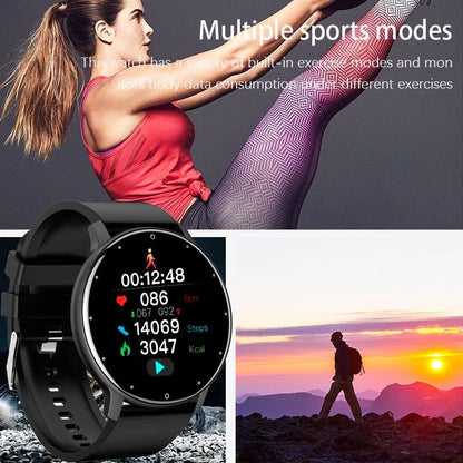 New Smart Watch Men Full Touch Screen Sport Fitness Watch M J Fitness