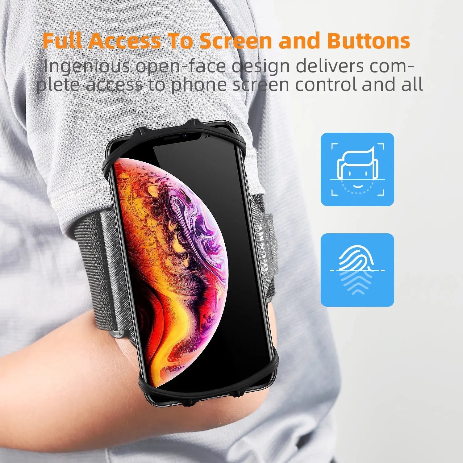 Removable Rotating Sports Phone Wristband Running Wrist Bag Generation Driving Takeaway Navigation Arm Bag Fitness Cycling Trave M J Fitness