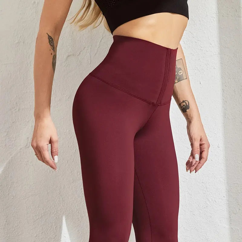 SALSPOR Women High Waist Warm Legging Ladies Sexy Push Up Leggings For Fitness Sports Leggins Corset Slim Sportswear Femme Pants M J Fitness