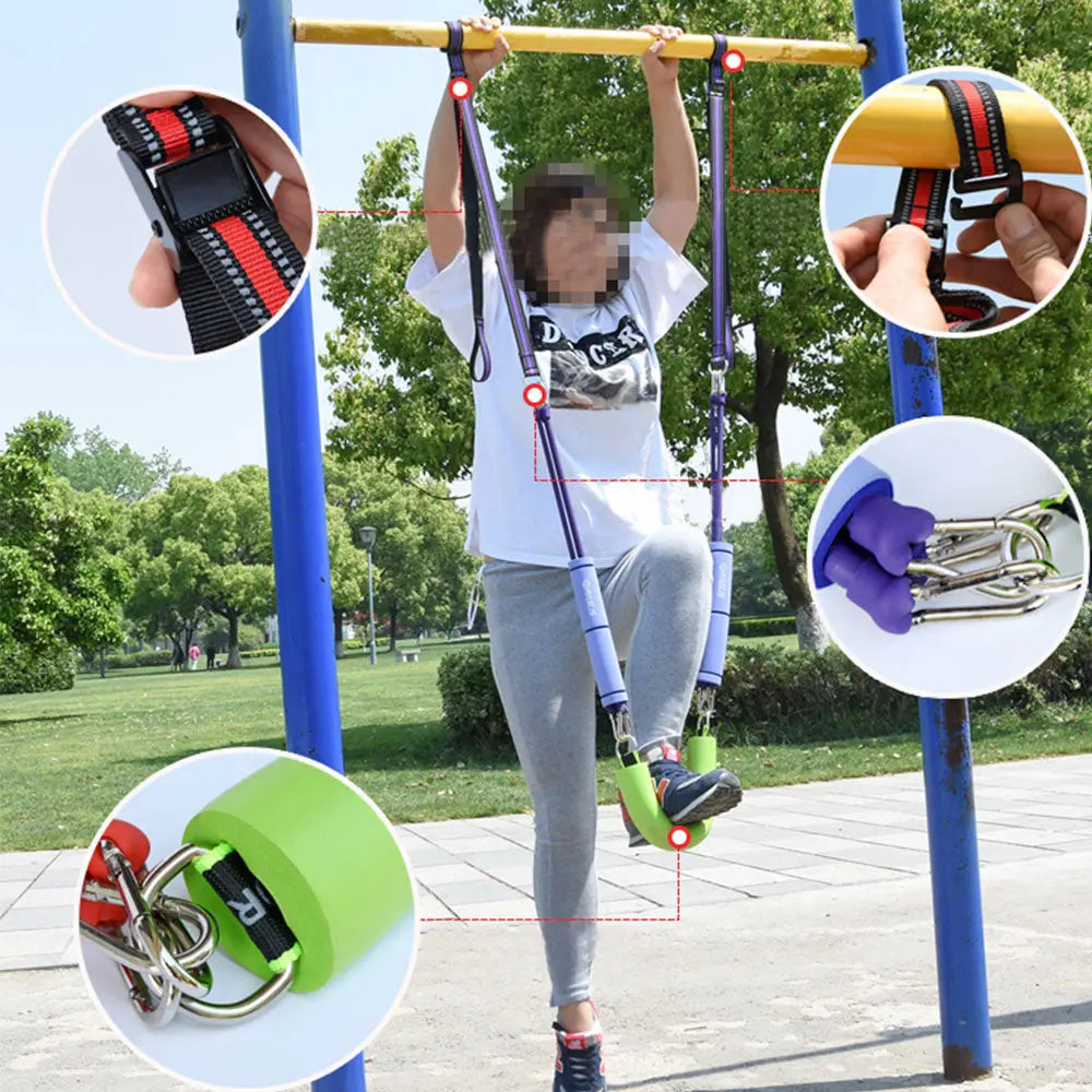 Sport Fitness door Resistance Band Pull up Bar Slings Straps horizontal bar Hanging Belt Chin Up Bar Arm Muscle Training M J Fitness