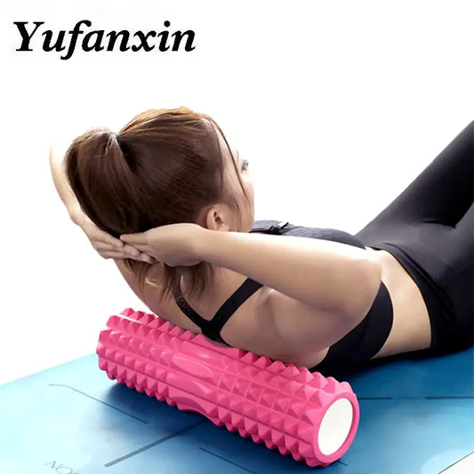 Yoga Column Fitness Pilates Yoga Foam blocks Train Gym muscle relax Massage Roller Grid Trigger Point Therapy Physio Exercise M J Fitness